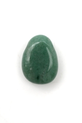Aventurine tumbled stones flat drilled 5-er Set