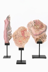 Rhodochrosit Scheiben auf Metallst�nder bis 4 kg
