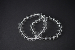 Bergkristall Kugel Armband 10 mm