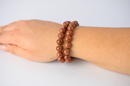 Goldfluss Kugel Armband 10 mm