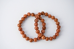 Goldfluss Kugel Armband 10 mm