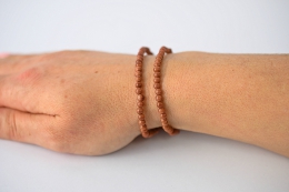 Goldfluss Kugelarmband 4 mm