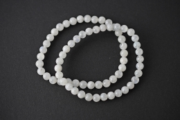 Regenbogen Mondstein Kugelarmband 6 mm