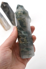 Achat Spitzen teilweise mit Dendriten