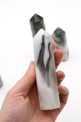 Achat Spitzen teilweise mit Dendriten