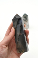 Achat Spitzen teilweise mit Dendriten