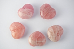 Rose Quartz Heart 40 - 60 mm