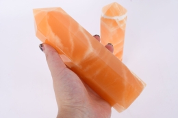 Orangen Calcit Spitzen