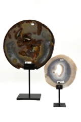 Achat Scheiben dick auf Metallst�nder