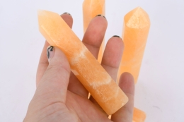 Orangen Calcit Spitzen klein