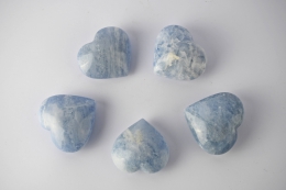 Calcit blau Herz 40 - 50 mm