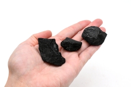 Sch�rl (schwarzer Turmalin) Roh Flat