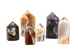 Achat Spitzen mit Drusen