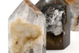 Achat Spitzen mit Drusen