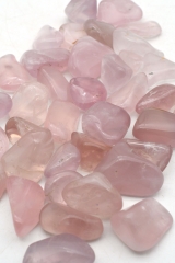 Rosenquarz Trommelsteine mit Stern