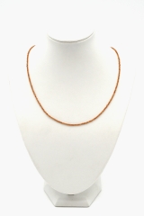 Hessonite Necklace Faceted Light