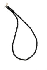 Spinell schwarz Kette facettiert 4 mm