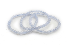 Chalcedony Bead Bracelets, 6 mm