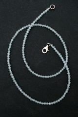 Aquamarin Kette facettiert 3 mm