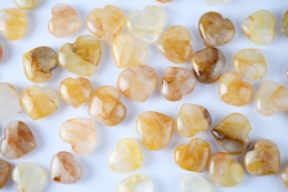 Bergkristall gelb (Golden Healer) Herz