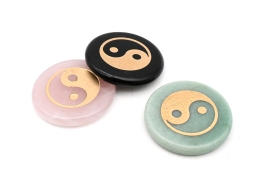 Ying Yang Scheibensteine verschiedene Sorten