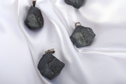 Haematite raw stone pendant
