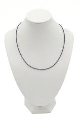 Saphir Kette facettiert 1 - 2 mm