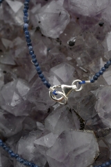 Saphir Kette facettiert 1 - 2 mm