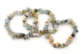 Amazonit Splitterarmband 5-er Set