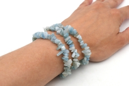 Aquamarin Splitterarmband