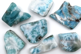 Larimar tumbled stones A quality