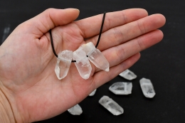 Bergkristall Spitzen Anh�nger gebohrt