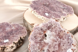 Pink Amethyst Scheiben Gr��e L