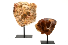 Achat mit Drusen auf Metallst�nder ab ca. 1,5 kg