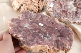 Pink Amethyst Scheiben Gr��e L