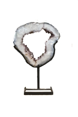 Amethyst Portals on Metal Stand