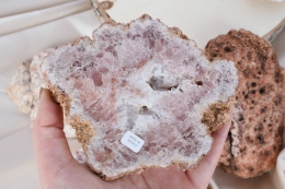 Pink Amethyst Scheiben Gr��e M