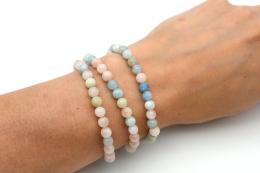 Beryll Kugelarmband 6 mm