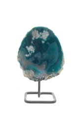 Agate on metal stand multi coloured 50 pieces