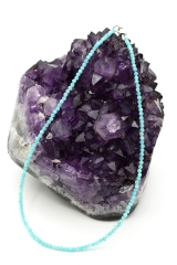 Amazonit Kette facettiert