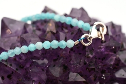 Amazonit Kette facettiert