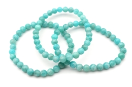 Amazonit Kugel Armband 6 mm