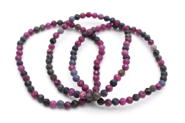 Rubin Saphir facettiert Armband 4 mm