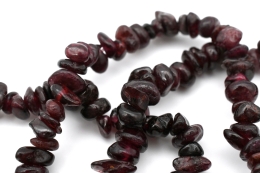 Granat dunkel Splitterarmband 3-er Set