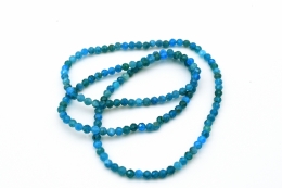 Apatit dreireihiges Armband facettiert 4 mm