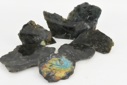 Sonderposten Labradorit one side polished 10 kg