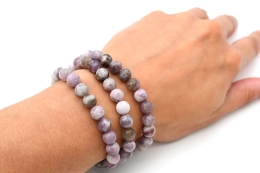 Lepidolite light bracelet 8 mm