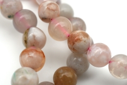 Kirschbl�ten Chalcedon Kugelarmband 7 - 8 mm