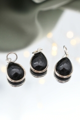 Sch�rl Cabochon Tropfen Anh�nger