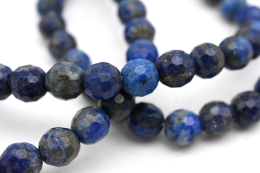 Lapis Lazuli Kugelarmband facettiert 6 mm